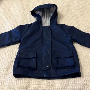 Smockingbird 24M blue raincoat